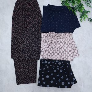 شلوار نخ پنبه طرحدار